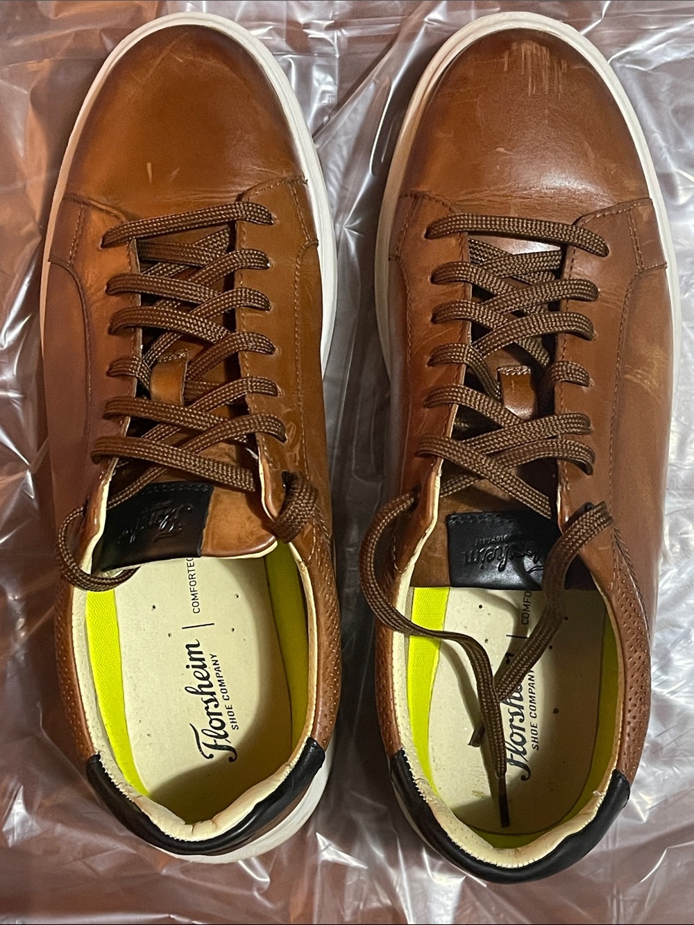 Florsheim Men’s Brown Leather Casual Sneakers